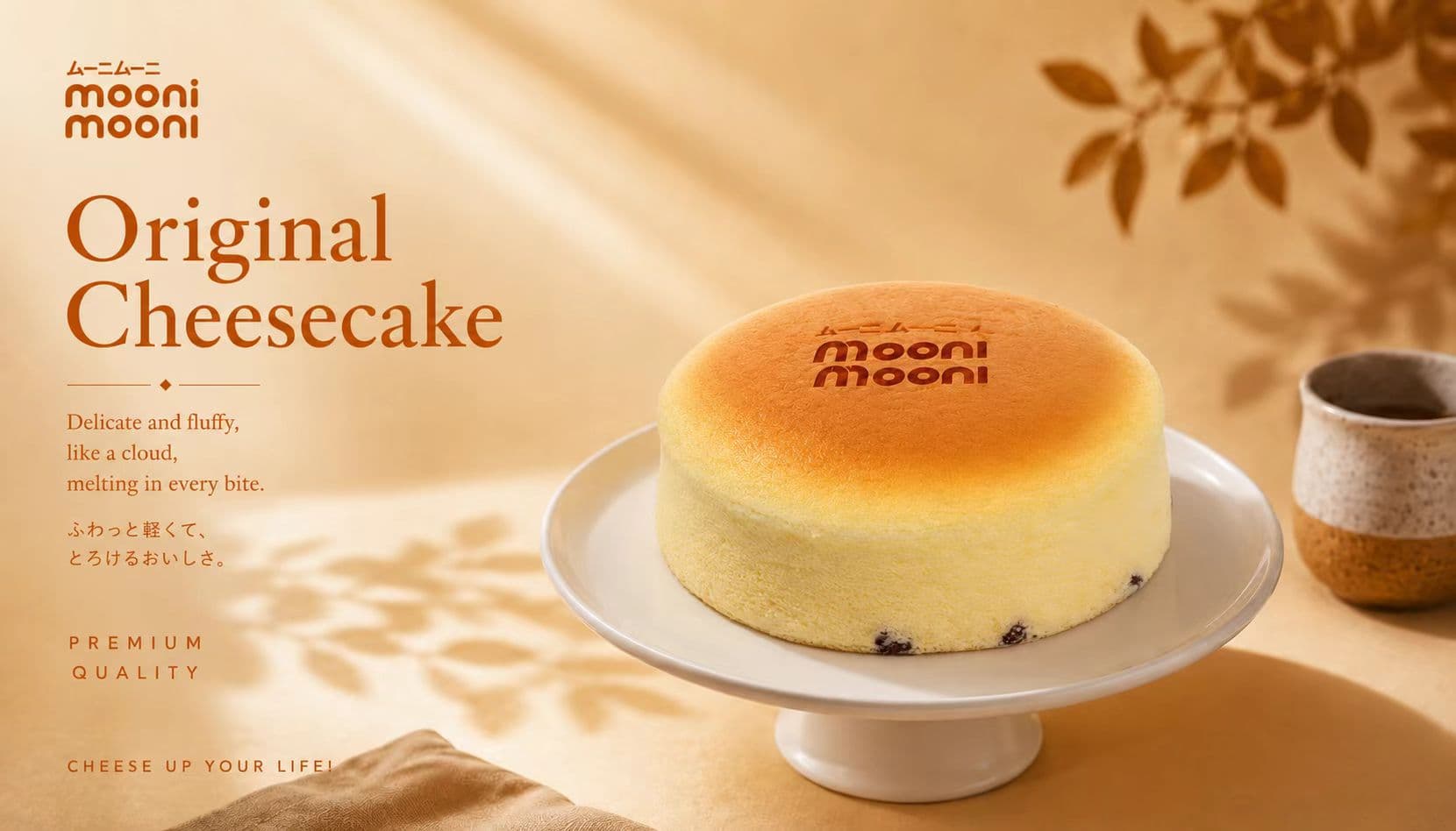 Original Japanese cheesecake — cloud-soft and golden