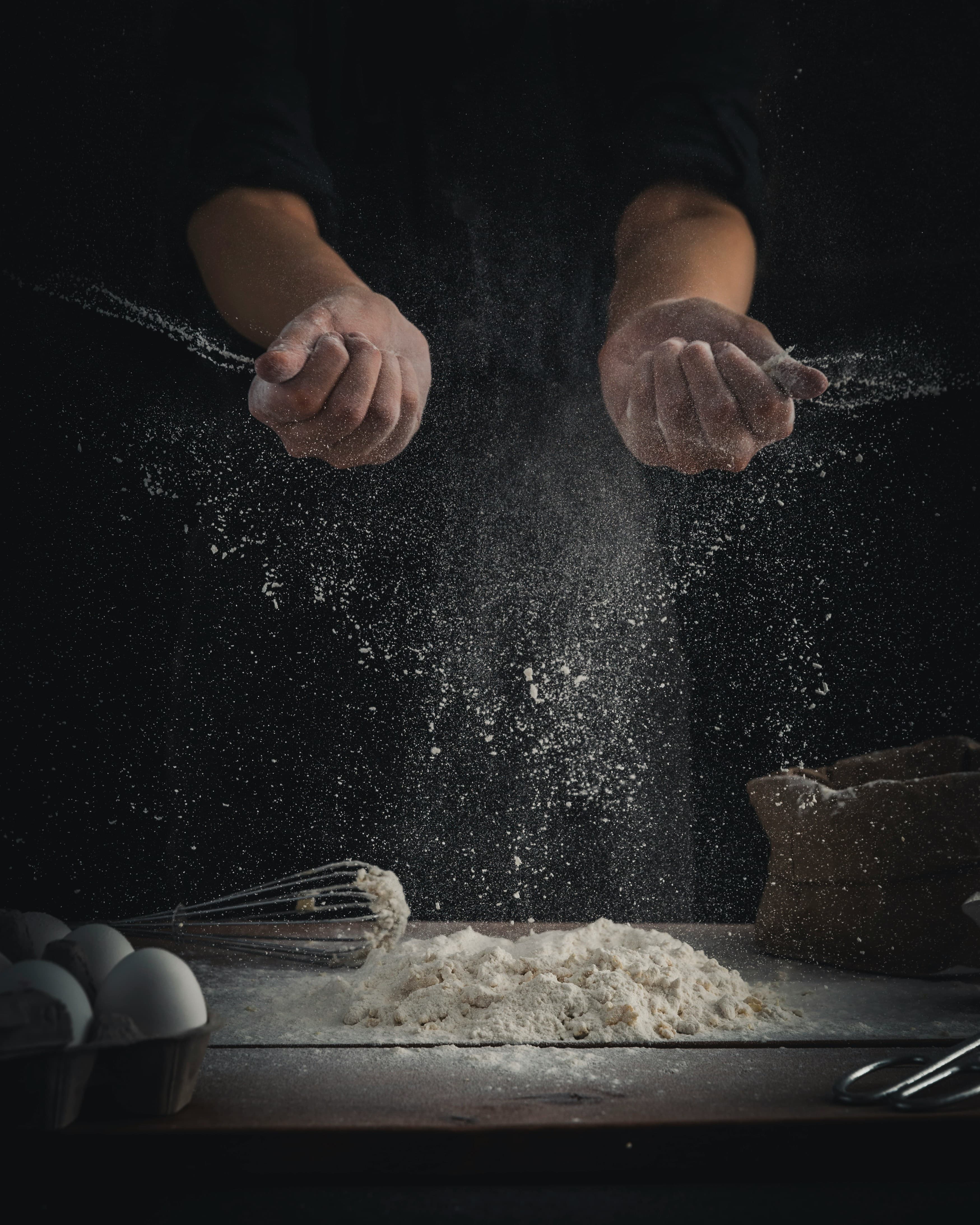 Pastry chef crafting Mooni Mooni Japanese cheesecake