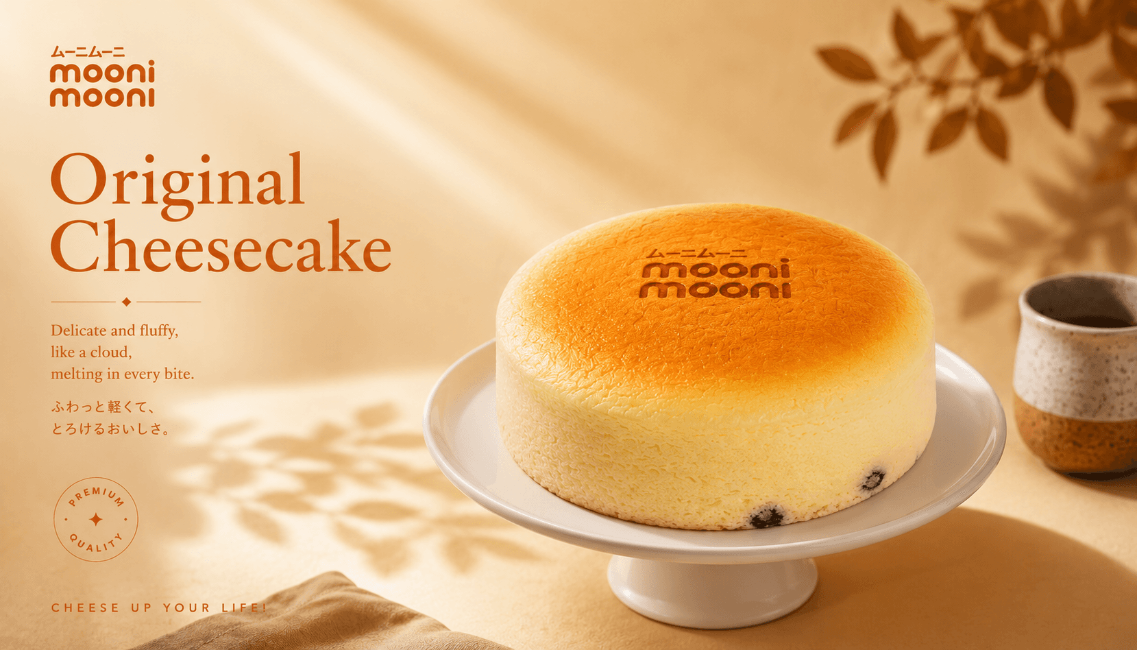 Original Japanese cheesecake — cloud-soft and golden