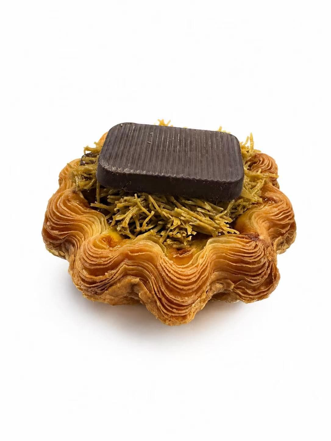 Dubai Chocolate Egg Tart